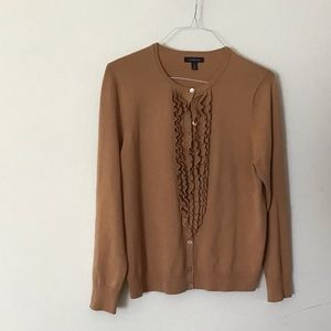 Ruffled Buttoned Down Cardigan